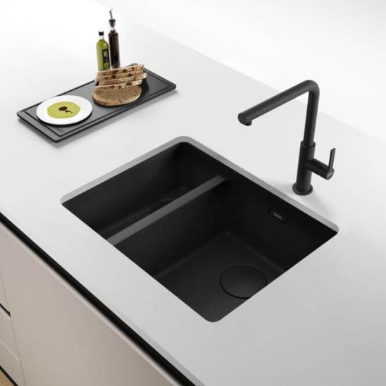 Set Granitspüle Franke Maris 125.0740.839, Küchenarmatur Franke Lina 115.0626.055
