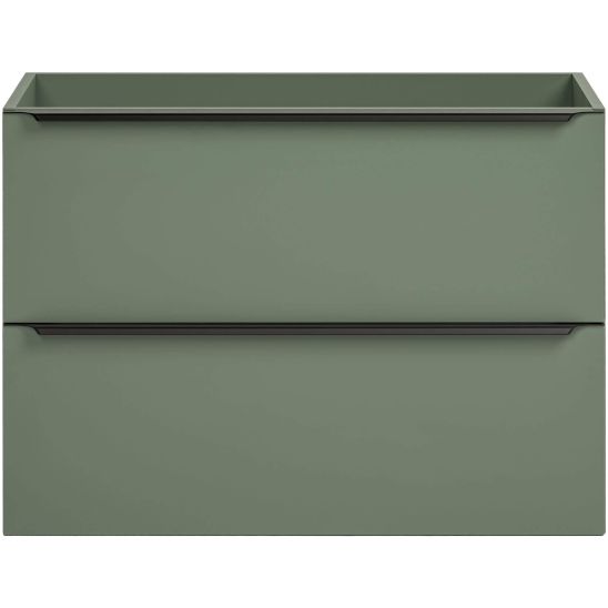 Set Badschrank Comad Sombra Green SOMBRA GREEN 82-80-46-2S, Waschbecken Comad Sky SKY 1 BLACK MATT 80 DP ( E-8099-80 ), NIAGARA UM 03 BLACK 86001B