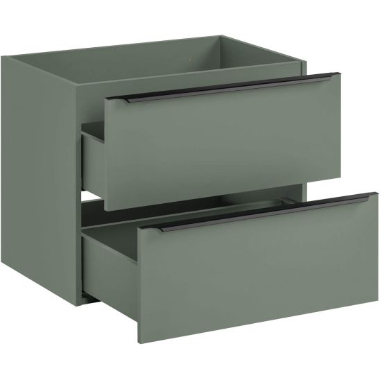 Set Badschrank Comad Sombra Green SOMBRA GREEN 82-70-46-2S, Waschtischplatte Comad Sombra Green GREEN 89-70-46 M