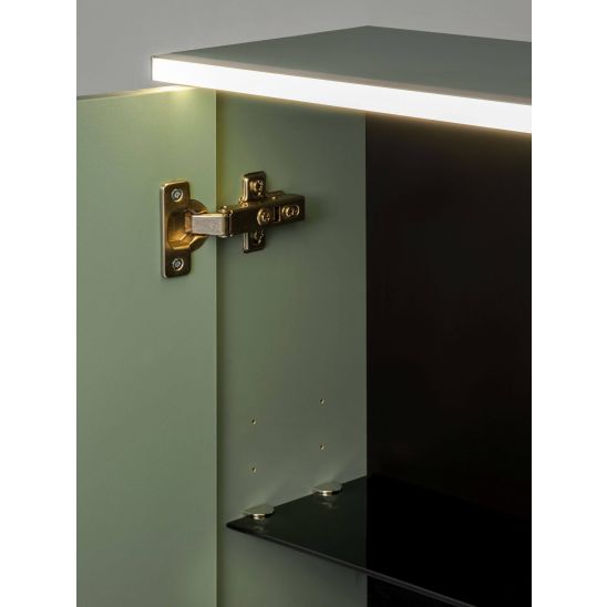 Set Badschrank Comad Sombra Green GREEN UN 84-60-2D, Badschrank Comad Sombra Green SOMBRA GREEN 82-60-46-2S, SKY 1 BLACK MATT 60 DP ( E-8099-60 )