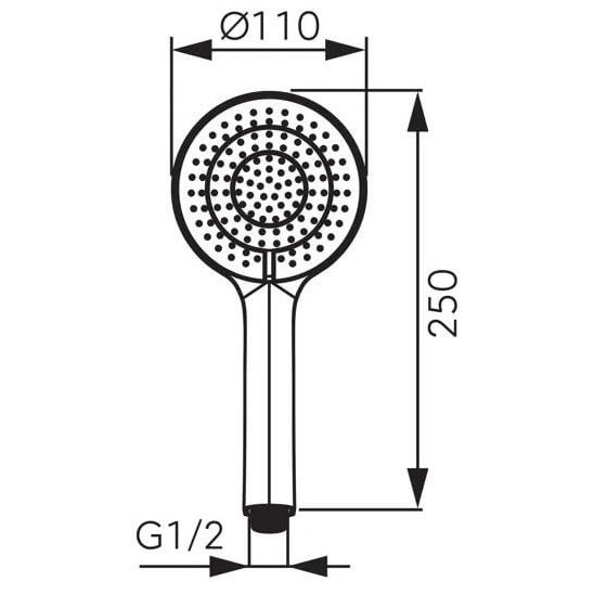 Set Badewannen- und Duscharmatur Ferro BFBOX, Kopfbrause Ferro Nostris DSN99, RN350, S99, PKN14, W40