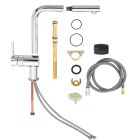 Set Küchenarmatur Grohe Minta 32168000, Tektonit-Waschbecken Franke Orion 114.0286.447