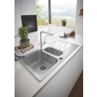 Set Küchenarmatur Grohe Minta 32168000, Tektonit-Waschbecken Franke Orion 114.0286.447