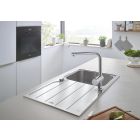 Set Küchenarmatur Grohe Minta 32168000, Tektonit-Waschbecken Franke Orion 114.0286.447