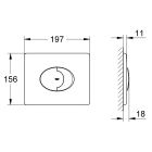 Set WC-Becken mit Absenkautomatik-Sitz Grohe Bau Ceramic 39351000, Unterputzrahmen Grohe Solido 38971000, 38506SH0