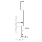Set Badewannen- und Duscharmatur Grohe Grohtherm 34174001, Duschset Grohe Euphoria 27369000