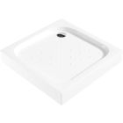 Set Dusche Deante Funkia KYC_N41K, Quadratische Duschwanne Deante Corner KTC_041B, NHC_025C