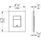 Set Betätigungsplatte Grohe Skate 38845KS0, Unterputzrahmen Grohe Rapid SL 38539001