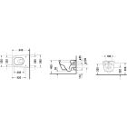 Satz toilettenschüssel Duravit Darling New 2545090000, toilleten Sitz Duravit Darling New 0069890000