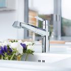 Set Küchenarmatur Grohe Eurodisc Cosmopolitan 32257002, Tectonit-Küchenspüle Franke Orion 114.0286.461
