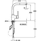 Set Küchenarmatur Teka ARK 239381200, Flüssigkeitsspender Teka Universal 115890011