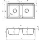 Set Granitspüle Deante Zorba ZQZ_7203, Küchenarmatur Deante Lukrecja BDH_072M