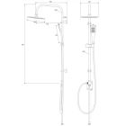 Set Duschbatterie Deante Neo Joko BOJ_04BT, Duschset Deante Neo Vero NBV_051K