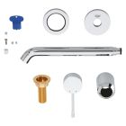 Set Waschtischarmatur Grohe Essence New 19967001, Verdecktes Wasserhahnelement Grohe Eurostyle 23571000