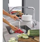 Set Küchenarmatur Grohe Essence 30270000, Granitspüle Grohe K700 31654AP0