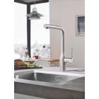 Set Küchenarmatur Grohe Essence 30270DC0, Stahlspüle Grohe K700 31726SD0