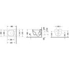 Satz wC-Becken Duravit ME by Starck 2530090000, toilletensitz Duravit ME by Starck 0020190000