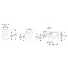 Set WC-Becken Roca Inspira A346527000, Unterputzrahmen Roca Duplo One A890070020, A80152200B, A890195000, A890063000