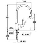 Set Tegranit-Spüle Teka Stone 115330038, Küchenarmatur Teka SP 995 55995020Q