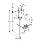 Set Badewannen- und Duscharmatur Kludi Zenta 386700575, Waschtischarmatur Kludi Zenta 382600575