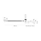 Set Rechteckige Badewanne Oltens Lykke 10011000, Badewannensiphon Oltens Oster 03001100