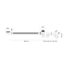 Set Rechteckige Badewanne Roca Savai A248589000, Badewannensiphon Oltens Fusa 03002100