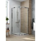 Set Dusche Oltens Vorma 20102100, Halbrunde Duschwanne Oltens Superior 16002000