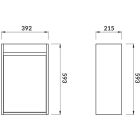 Set Kabinett Cersanit Crea S924-014, Waschbecken Cersanit Crea K114-004