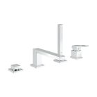 Set Badewannen- und Duscharmatur Grohe Eurocube 19897001, Element für den Badewanneneinbau Grohe Veris 29037000
