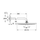 Set Kopfbrause Grohe Rainshower 26066GL0, Badewannen- und Duscharmatur Grohe Grohtherm SmartControl 29119GL0, 26574GL0, 27057GL0, 27074GL0, 28362GL1