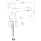 Satz badewannen- und Duscharmatur Cersanit Mille S951-006, waschbeckenhahn Cersanit Mille S951-045, S951-022