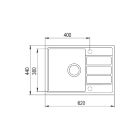 Set Granitspüle Teka Comfor TQ 115350000, Küchenarmatur Teka Uni 116030071