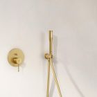 Set Kopfbrause mit Brausearm Grohe Rainshower 26558GN0, Badewannen- und Duscharmatur Grohe Lineare 24064GN1, 26658GN0, 27400GN0, 28362GL1