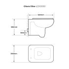 Set Unterputzrahmen Oltens Triberg 50001000, WC-Becken mit Absenkautomatik-Sitz Oltens Ribe 42010000