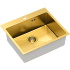 Set Stahlspüle Quadron Russel HB7910PVDBSG1, Thermobecher Quadron M0051