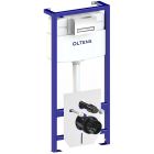 Set Unterputzrahmen mit Knopf und Dichtung Oltens Triberg 58300100, WC-Becken Oltens Jog 42501000, 45101000