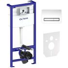 Set Unterputzrahmen mit Knopf und Dichtung Oltens Triberg 58300100, WC-Becken Oltens Jog 42501000, 45101000