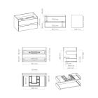 Set Kabinett Oltens Vernal 60003000, Waschbecken Oltens Vernal 41206000