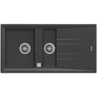 Set Tegranit-Spüle Teka Stone 115360013, Küchenarmatur Teka Icon 33915020N