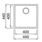 Set Tegranit-Spüle Teka Square 115230025, Küchenarmatur Teka IN 53915620N