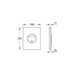 Set Unterputzrahmen Grohe Rapid SL 38539001, Betätigungsplatte Grohe Nova 38765SH0