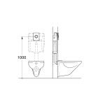 Set Unterputzrahmen Grohe Rapid SL 38539001, Betätigungsplatte Grohe Nova 38765SH0