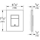 Set Betätigungsplatte Grohe Skate 38732GN0, Klobürste Grohe Essentials 40374GN1, 40689GN1, 40364GN1