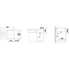 Set Granitspüle Blanco Legra 45 S 522203, Küchenarmatur Blanco Mida 519418