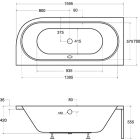 Set Eckbadewanne Besco Avita #WAV-160-NL, Badewannenverkleidung Besco Avita OAV-160-NS