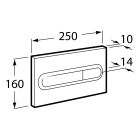 Set WC-Becken mit Absenkautomatik-Sitz Roca Gap Square A34H472000, Unterputzrahmen Roca Duplo One A890070020, A890195000, A890063000