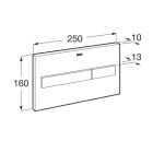 Set Unterputzrahmen Roca Duplo One A890070020, Betätigungsplatte Roca PL7 A890188206