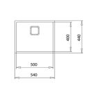 Set Stahlspüle mit Siphon Teka Flexlinea 115000024, Küchenarmatur Teka ICC 116030005