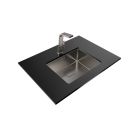 Set Stahlspüle mit Siphon Teka Flexlinea 115000024, Küchenarmatur Teka ICC 116030005