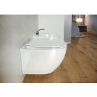 Set WC-Becken mit Absenkautomatik-Sitz Cersanit Zen S701-428, Verdeckter Rahmen mit Betätigungsplatte Cersanit S701-778